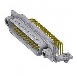 Złącze męskie D-Sub Deltron Connectors DTS25PYC/2M47UNB5, rzędy: 2, styki: 25, 90 °, 1 szt.