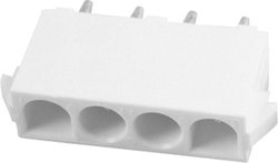 Obudowa złącza pin męskiego na PCB TE Connectivity UNIVERSAL MATE-N-LOK 350430-1, wire-to-board, piny: 4, 12 A, 1 szt.