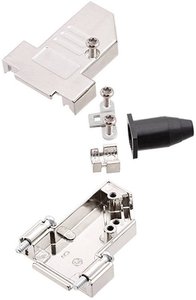 Obudowa złącza D-SUB encitech DTSL09-RG-SJS-M2.5-S-K 6560-2218-31, odlew cynkowy, 45 °, 1 szt.