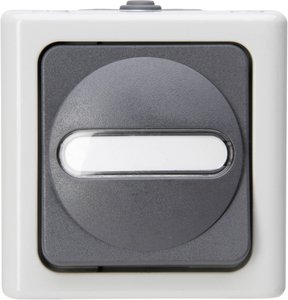 Wyłącznik, Przełącznik schodowy Komplet Kopp BlueElectric 560656006, szary
