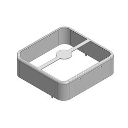 38,4 x 37,6 x 11 mm Dwuczęściowa, ciągniona bezszwowo osłona RF/osłona EMI FRAME (CRS) Ekranowa rama osłonowa Masach TECH EMI/RFI-Abschirmung MS384-10F, 1 szt.