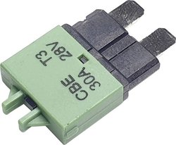 Wyłącznik instalacyjny nożowy Hansor Circuit Breaker Standard, type 3, Manual Reset, 30A CBE3 Series 30A, 12 V - 32 V, 30 A, 1 szt.