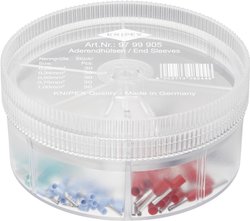 Knipex  97 99 905  Zestaw końcówek rurkowych  0,25-1mm²Izolowane w całości,niebieski, turkusowy, biały, czarny, czerwony150 szt.