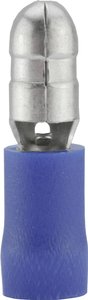 Wtyk okrągły izolowany 3921S, 1.5-2.5 mm2, O 5 mm, niebieski
