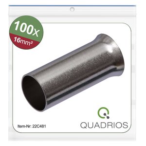 Końcówka rurkowa Quadrios 22C481 22C481, bez izolacji, 16 mm²  x 12 mm, 100 szt.