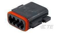 Obudowa złącza pin żeńskiego na kabel TE Connectivity DT06-08SB, wire-to-wire, piny: 8, 1 szt.