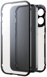 Black Rock 360° Glass Cover Apple iPhone 15 Pro czarny Ładowarka indukcyjna, Odporny na wstrząsy