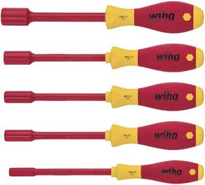Zestaw kluczy nasadowych imbusowych SoftFinish® electric, 5-częściowy Zestaw wkrętaków Wiha  29466