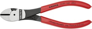 Szczypce boczne wzmocnione Knipex 74 01 160, 160 mm, 64 HRC, do warsztatu