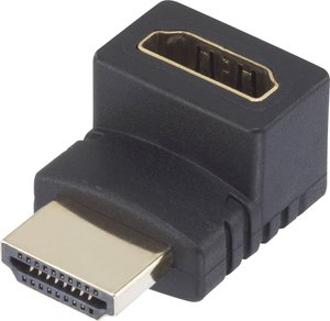 Przejściówka, adapter kątowy HDMI SpeaKa Professional SP-7870128, [1x złącze męskie HDMI - 1x złącze żeńskie HDMI]