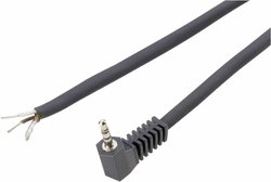 Złącze męskie jack 2,5 mm 1101049 BKL Electronic 1101049 złącze męskie kątowe Ilość styków: 2 Mono czarny 1 szt.
