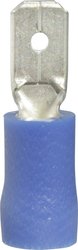 Wtyczka płaska Vogt Verbindungstechnik 393408S Szerokość pokrycia: 4.8 mm Grubość pokrycia: 0.8 mm 180 ° Izolowane częściowo niebieski 1 szt.