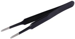 Pęseta ESD stal nierdzewna powlekana 122 x 10 mm końcówka płaska 2 mm EN 61340-5-1 Pęseta Quadrios ESD 23EC152