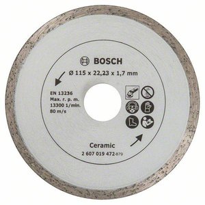 Diamentowa tarcza tnąca 115 mm do płytek Tarcza diamentowa TS Bosch, 115 mm