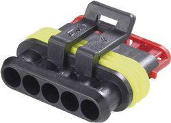 Obudowa gniazda TE Connectivity AMP Superseal 282089-1, 14 A, 24 V, 5-pin