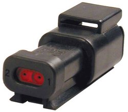 Obudowa złącza pin męskiego na kabel TE Connectivity DTM04-2P-E005, piny: 2, 1 szt.