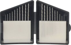Kaseta z miniwiertłami krętymi od 0,3 do 1,2 mm, 20-częściowy Zestaw wierteł krętych do metalu 806196 1 zest.
