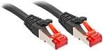 Kabel LAN LINDY 47777, 1 szt., RJ45, CAT 6, S/FTP, 1.00 m, czarny