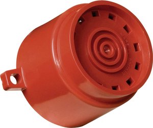 Brzęczyk elektroniczny - wielotonowy ComPro Askari Flange 9-28V/DC IP65 32 tony, czerw.