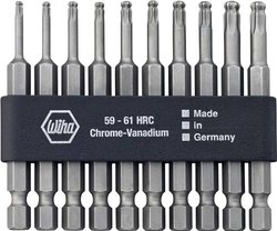 Bity Standard z głowicą kulową Torx®, 10 częściowy Bity Wiha  32804 1 zest. TORX wewnętrzny
