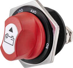 Wyłącznik akumulatora samochodowego TRU COMPONENTS TC-9075592, 1 x wył/wł, 32 V/DC, 300 A