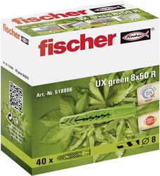 Kołki rozporowe Fischer 518887, 10 mm x 60 mm, nylon, 20 szt.