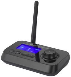 Nadajnik/odbiornik muzyczny Bluetooth® Renkforce RF-BTR-210 Wersja Bluetooth: 5.0 10 m zintegrowany wskaźnik LED