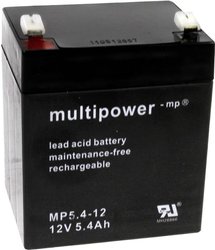 Akumulator ołowiowy multipower PB-12-5,4-4,8 MP5,4-12, AGM, 12 V, 5.4 Ah