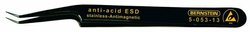 Pęseta SMD, ukośna, kątowa, bardzo szpiczasta, z powłoką ESD Pęseta do SMD Bernstein Tools  5-053-13 110 mm