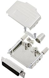 Zestaw listew męskich D-Sub TRU COMPONENTS TCDPPK25MHDP44K 7709892, rzędy: 3, styki: 44, 180 °, 1 szt.