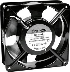 Wentylator osiowy Sunon SP100A1123XBT, 115 V/AC, 164.76 m³/h, (D x S x W) 120 x 120 x 38 mm