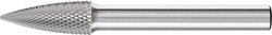 Frez z węglików spiekanych, ostrołukowy, trzpień 8x20 mm ø 6 mm, nacięcie MIKRO do obróbki precyzyjnej Frez PFERD SPG 0820/6 MICRO 21122593, 8 mm x 60 mm , 1 szt.