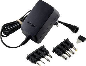 Zasilacz wtyczkowy, regulowany VOLTCRAFT USPS-1000N, 12 W, 1 A, NV/AV