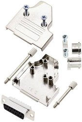 Zestaw listew żeńskich D-Sub TRU COMPONENTS TCMHDM3515DBSK 7709424, rzędy: 2, styki: 15, 35 °, 1 szt.