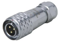 Złącze okrągłe męskie push-pull Weipu SF1210/P4 I, 4 pin, 200 V/AC, IP67, do lutowania