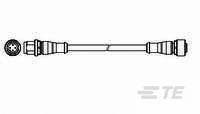 Kabel połączeniowy czujnika/aktuatora TE Connectivity 2273113-4, piny: 4, 1.50 m, 1 szt.