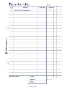 Avery Zweckform 318 rachunki kasowy, DIN A5, biały Formularz kasowy Avery-Zweckform 318, 50 ark.