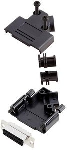 Zestaw listew żeńskich D-Sub TRU COMPONENTS TCD45PKP15DMSK 7709672, rzędy: 2, styki: 15, 45 °, 1 szt.