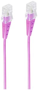 Kabel połączeniowy Shiverpeaks BASIC-S ISDN, wtyk RJ45 na wtyk RJ45, kabel okrągły, 4-żyłowy, magenta 1 m ISDN kabel Shiverpeaks BS70078-M-1, 1 szt.