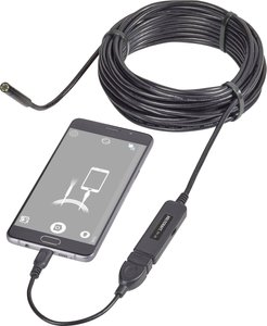 Kamera inspekcyjna USB VOLTCRAFT BS-26 VC-8919590, 8 mm x 9.85 m, 1600 x 1200 Pixel