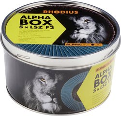 Ściernica lamelkowa RHODIUS LSZ F2 BOX 125 x 22,23mm K40 INOX kątowa Tarcza lamelkowa Rhodius LSZ F2 BOX 209315 Średnica 125 mm 5 szt.