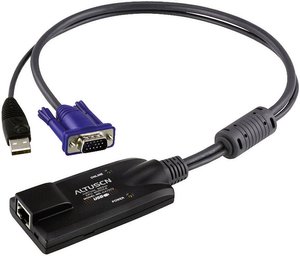 Przejściówka, adapter KVM ATEN KA7570-AX, moduł CPU, RJ45, VGA, USB, 1600 x 1200 px