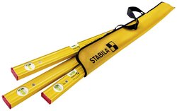 STABILA PRO SET 80 AS, 4-częściowy zestaw poziomic: 120 cm / 60 cm / 30 cm / worek Zestaw poziomic Stabila 19714