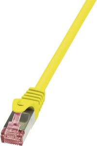 Kabel LAN LogiLink CQ2037S, 1 szt., RJ45, CAT 6, S/FTP, 1.00 m, żółty