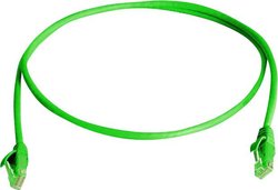 Kabel LAN Telegärtner L00000E0069, 1 szt., RJ45, CAT 5e, U/UTP, 1.00 m, zielony