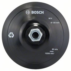 Talerze przyczepne na rzep do papierów ściernych, 125 mm, 12500 obr./min  Bosch Accessories  2608601077  1 szt.