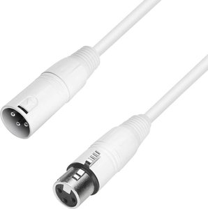 XLR Kabel połączeniowy 1.00 m Adam Hall K4 MMF 0100 SNOW 1 szt.