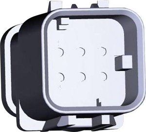 Obudowa złącza pin męskiego na kabel TE Connectivity AMPSEAL16 776537-1, automotive, piny: 6, 13 A, 1 szt.