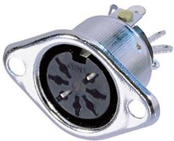 Gniazdo panelowe DIN BKL Electronic NYS 326, 7-pin