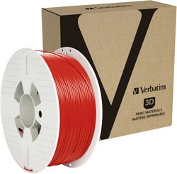 Filament do drukarek 3D PETG Verbatim 55053, Średnica filamentu: 1.75 mm, 1 kg, czerwony